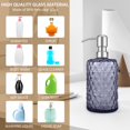 thumbnail image 4 of Distributeur de Savon en Verre 16 Oz Pompe à Lotion Transparente Gris 2 Pcs, 4 of 8