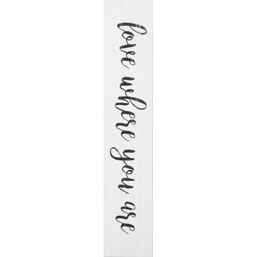 hometrends Distressed Wood Sign Love Where You Are