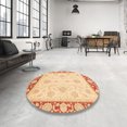 thumbnail image 3 of Ahgly Company Indoor Rectangle Abstract Mustard Yellow Oriental Area Rugs, 8' x 10', 3 of 6