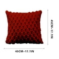 thumbnail image 1 of Yhmxh Pillow Covers Throw Pillow Covers Pillow Protector Weaving Snowflake Velvet Solid Color Pillow Office Sofa Lumbar Support Pillow Bedside Support Pillowcase Cushion Cushion Cover, 1 of 7