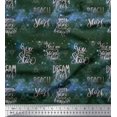 thumbnail image 1 of Soimoi Poly Georgette Fabric Text & Sacred Geometry Galaxy Print Fabric by the Yard 52 Inch Wide, 1 of 3