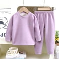 thumbnail image 2 of WEAIXIMIUNG Christmas Solid Color Children's Hoodie Set With Thick Fall And Winter Homewear Pajamas 170, 2 of 8