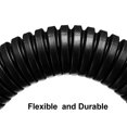 thumbnail image 4 of Unique Bargains 2.5M Long 21.2mm Dia Corrugated Bellow Conduit Tube PP Polyethylene Tubing Black, 4 of 5