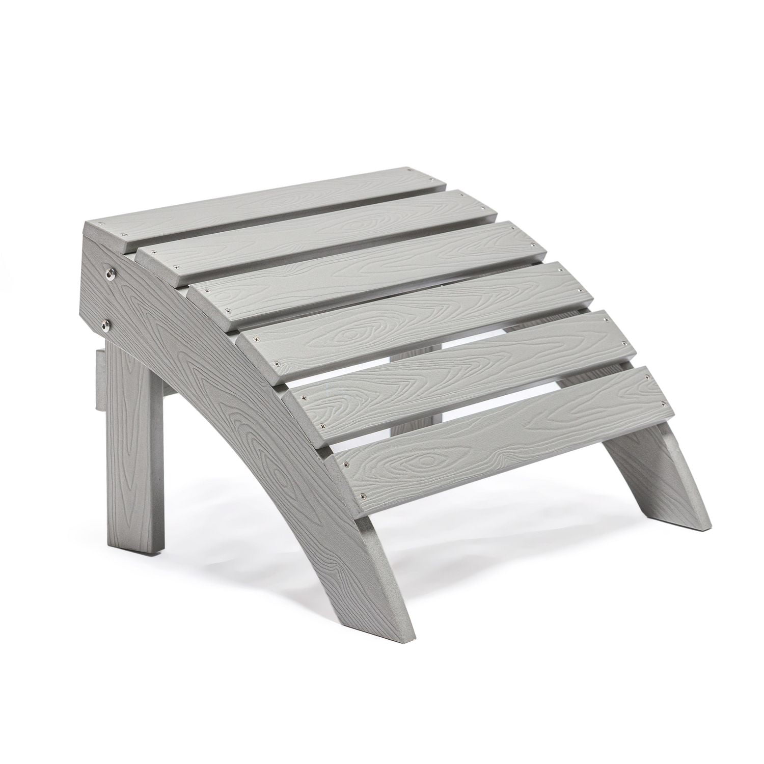 Repose-pieds extérieur Backyard Lifestyles – Polycarbonate, gris pâle – Résistant aux intempéries et protégé contre les UV