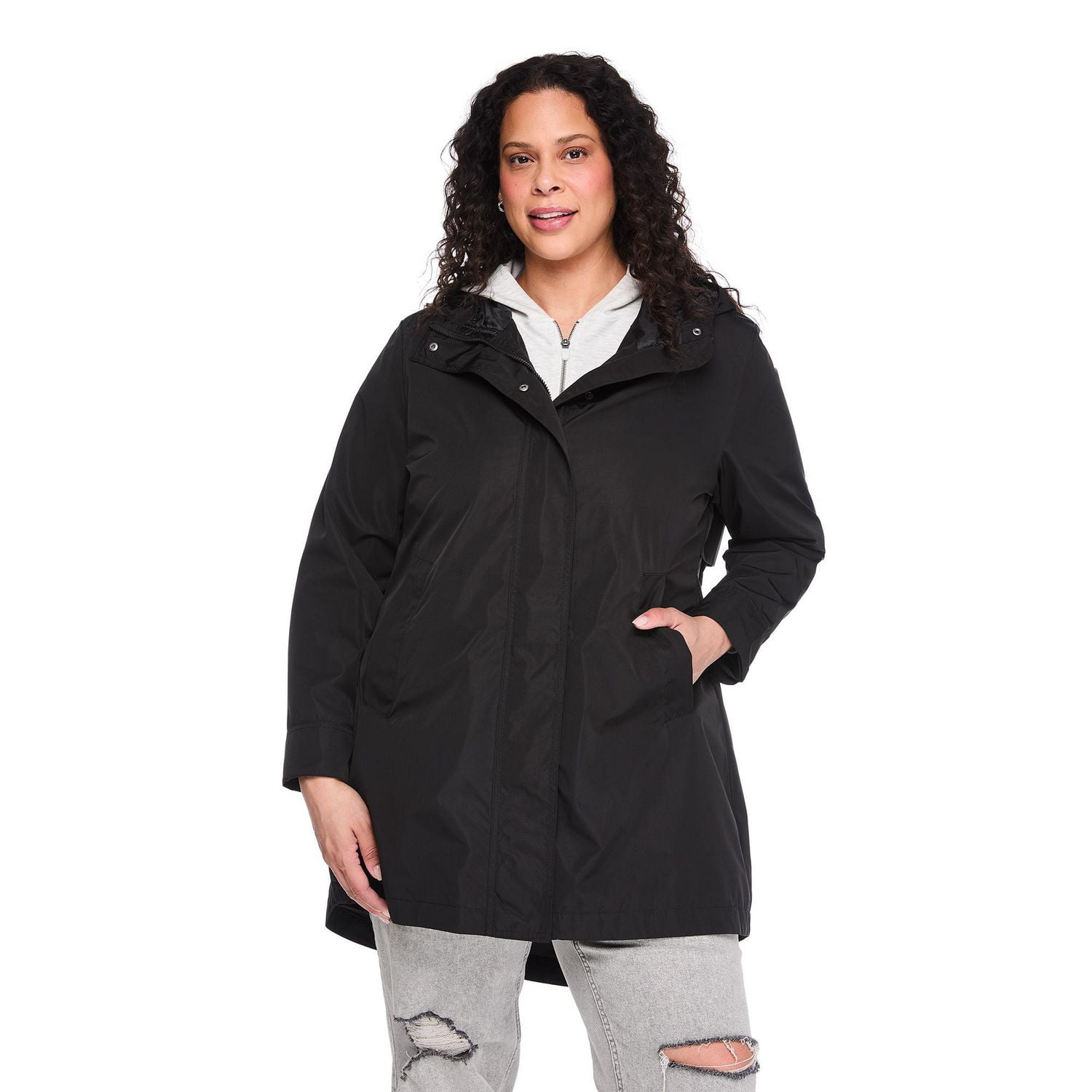 Imperméable à capuchon George Plus pour femmes
