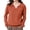 Orange, variant on Comdrip Pullover Women, Women's Collar Pullover Sweater with Collar Long Sleeved Knitted Base Elegant Polo Shirts V Neck Knitted Fall Tops Sweater Womens White XL