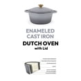 thumbnail image 4 of 3.5 Litre Kitchen Star Cast Iron Dutch Oven 24cm, Grey, 4 of 6