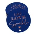 thumbnail image 1 of Inkdotpot Real Rose Gold Foil Let Love Sparkle Wedding Tags Favor Hang Paper Tags 100 Pieces, 1 of 6