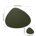 thumbnail image 3 of PEONAVET Pu Tables Isolantes Thermiques Tapis Isolant Élégant Tapis Isolant en Goutte Tapis de Table Rond Couverts de Table Décoration de Table en Goutte Cuir Tapis de Table Imperméable et Résistant à l'Huile, 3 of 6