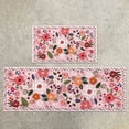 thumbnail image 2 of Retro Floral Pattern Floormat for Indoor Living Areas with Non- Water Absorbent Polyester Carpet for Home Décor and Everyday Use, 2 of 6