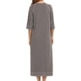 thumbnail image 3 of yievot Robe de Maison pour Femmes Longue à Fermeture Éclair devant Peignoirs Chemises de Nuit avec Poches Tenue d'Intérieur, 3 of 5
