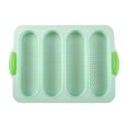 thumbnail image 2 of Dvkptbk Bread Mold Loaf Pan Set of 1 with Four Buns French Bread Loaf Pan Bread Pan Non-Stick Pan Easy to Release Household Food Baking Breakfast Romantic Dinner Tool Kitchen Essentials, 2 of 9