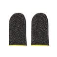 thumbnail image 2 of 2pcs Gaming Screen Gloves Nylon Knitted Screen Gloves Sweatproof Game Game Gloves Sweatproof Elastic Game Controller Sleeves, Yellow, 2 of 8