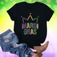 thumbnail image 4 of TIMIFIS T-Shirts pour Femmes Été Décontracté Coupe Classique Manches Courtes Col Rond T-Shirt Ample Carnavals Imprimé Graphique Tee, 4 of 5