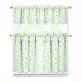 thumbnail image 1 of 3 Piece Country Farmhouse Kitchen Curtains and Valances Set for Windows Country Themed Style Kitchen Window Curtains Over Sink Decor 27.5x36 in, 1 of 6