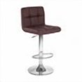 thumbnail image 1 of Boris Contemporary "Leather" Adjustable Barstool - Brown, 1 of 2