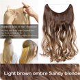 thumbnail image 2 of Invisible Wire in Hair Extensions Hairpieces Synthetic hair, 2 of 5