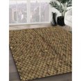 thumbnail image 3 of Ahgly Tapis d'Intérieur Lavable en Machine Carré Transitionnel Brun Cannelle, 3 Pieds Carré, 3 of 7