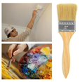 thumbnail image 2 of Professional Paint Brush Set - 1/1.5/2 Inch Wooden Handle Brushes For Wall Painting, Trim Work & Home Improvement Projects, 2 of 7