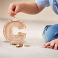 thumbnail image 4 of WRKEKC Clearance Personalized Wooden Name Money Box Wooden Deposit Box Twenty Six English Letters, 4 of 5