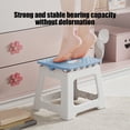 thumbnail image 4 of mtvxesu Foldable Plastic Stool Portable Lightweight Compact Folding Chair for Outdoor Camping and Home Use 1-Pack, 4 of 6