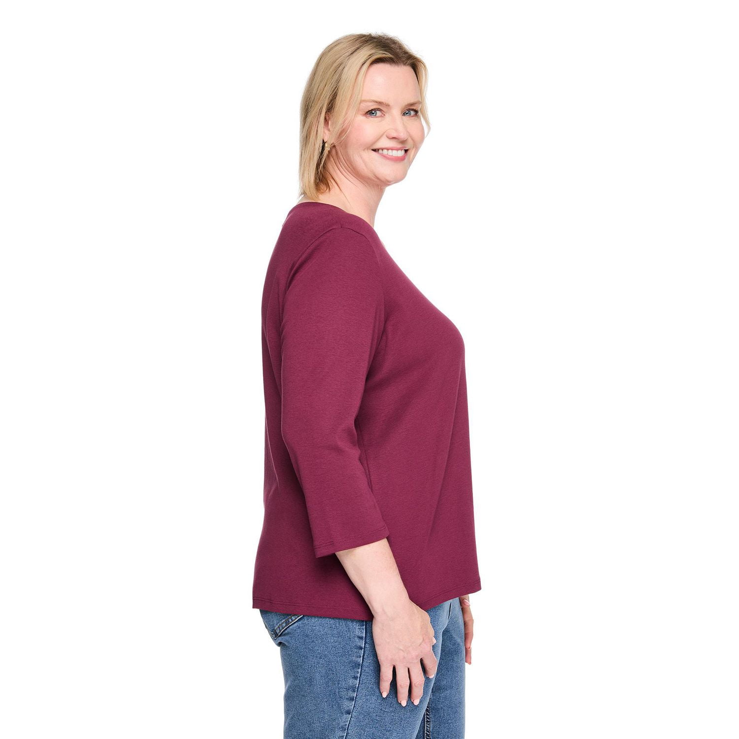 Karen Scott Women's Plus Scoop-Neck T-Shirt