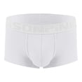 thumbnail image 1 of ylioge Mens Modal-Underwear Casual Ribbed Mid Waisted Soft Breathable Boxer Briefs Basic Solid Stretchy Comfort Loungewear Workout Underpants, 1 of 6