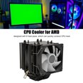 thumbnail image 3 of CPU Air Cooler, 48cfm 22dB Desktop CPU Cooling Fan Dual Tower 6 Heat Pipes  for 1200 1700 Socket, 3 of 7