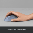 thumbnail image 3 of Logitech Silent Wireless Ambidextrous Mouse with USB Receiver Black, 3 of 9