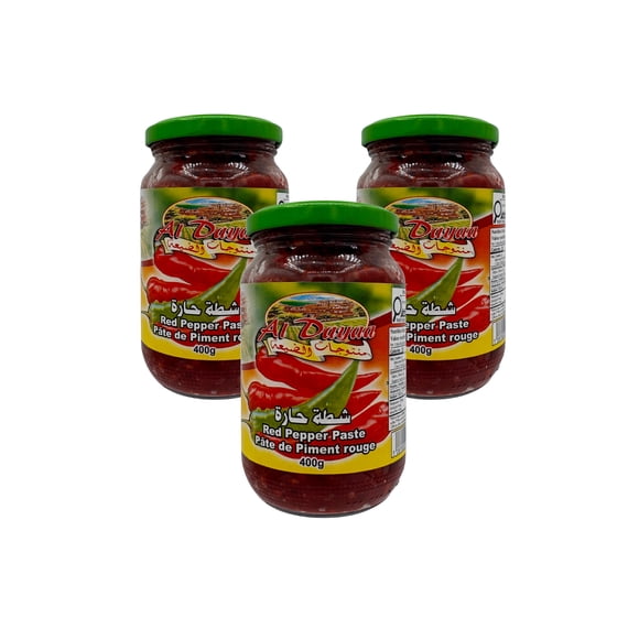 Al Dayaa Hot Red Pepper Paste (Chatta), 400 g, Pack of 3