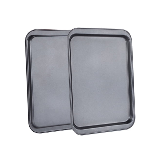 Plaque de Cuisson 2 Pcs Plaques Rectangulaires de 14 Pouces Antiadhésives pour Cuisson