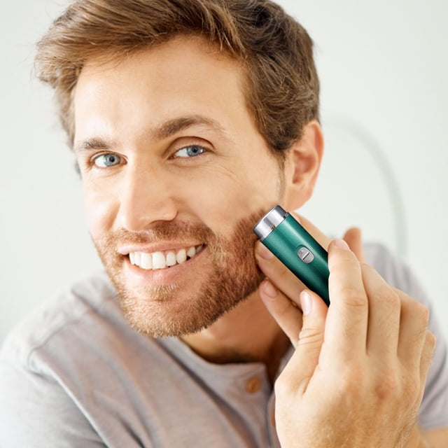 Heliisoer Nouveau Mini Rasoir Électrique pour Hommes 2022 Nouveau Petit Rasoir en Acier Simple Haute Puissance Rasoir Portable