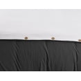 thumbnail image 3 of Swift Home Reversible Ultra Soft Solid Duvet Cover Set with Decorative Button Closure, King, White, 3 of 3
