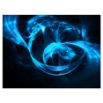thumbnail image 2 of Fractal 3D Circled Blue Waves - Abstract Canvas Art Print, 2 of 3