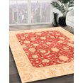 thumbnail image 2 of Ahgly Company Tapis d'Intérieur Carré Abstrait Orange Vif, 8 Pieds Carré, 2 of 6