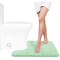 thumbnail image 1 of ORUYROP Memory Foam Toilet Bath Mat U-Shaped, 24 X 20 Inches,Soft and Comfortable, Super Water Absorption, Non-Slip, Machine Wash and Easier to Dry for Bathroom Commode Contour Rug, Pale Green, 1 of 7