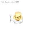 thumbnail image 2 of Unique Bargains Pin Backs Metal Lapel Pin Backing Enamel Pin Brooch Holder Locking Clasp Gold Tone 10 Pack, 2 of 6