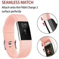 thumbnail image 2 of Replacement Bands Compatible for Fitbit Charge 2, Classic & Special Edition Adjustable Sport Wristbands(Light Pink,S), 2 of 7