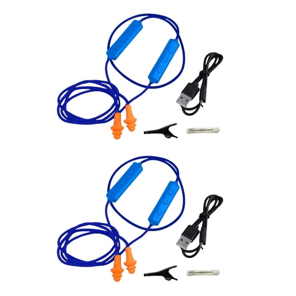 GUYUTING Bouchons d'Oreilles Antibruit Bleus pour Utilisation sur Moto, Audio Bluetooth, Basses Profondes, Son Clair, Sécurité
