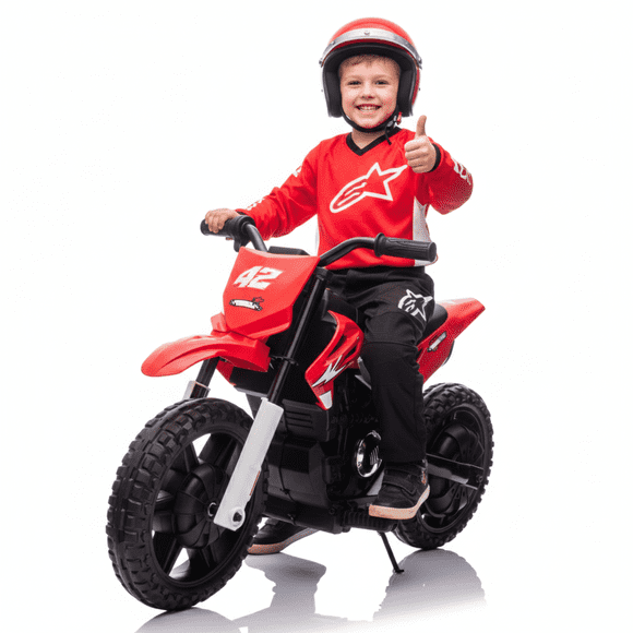 KidsVIP 24V 80W High Speed Moto-X Edition Advanced Dirt Bike W/ Rubber Wheels & Music for Age 7+
