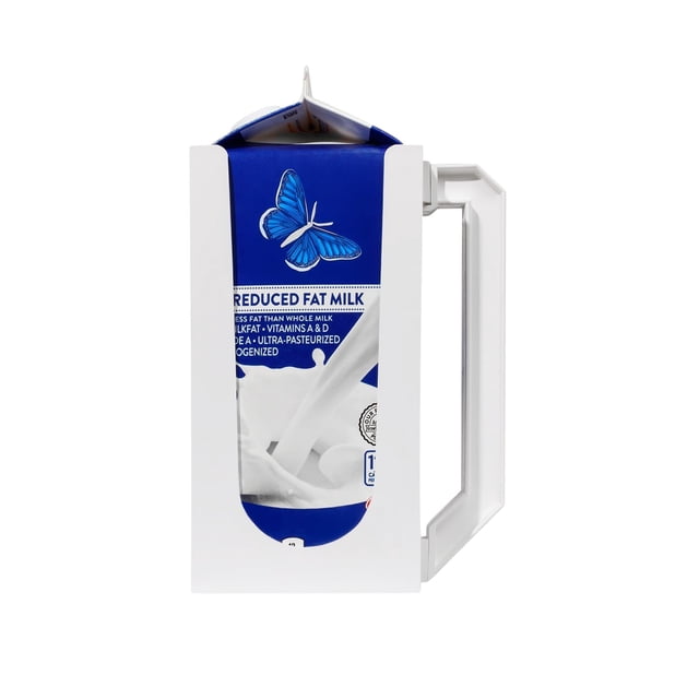 Carton Caddy TG Porte-Carton de Lait Demi-Gallon avec Poignée, Boîte de Jus, Bouteille de Soda et Porte-Carton de Lait Demi-Gallon avec Poignée, Sans Rouille, Lavable au Lave-Vaisselle, Réutilisable, Facile à Nettoyer, Ergonomique (2)