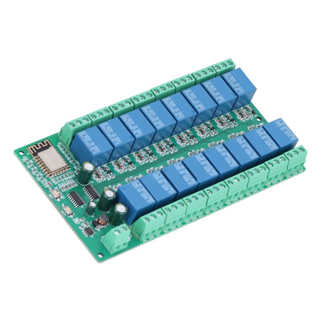 Carte Relais, DC 24V 10A Module Relais Grande Capacité Connexion Facile Durable pour ESP8266