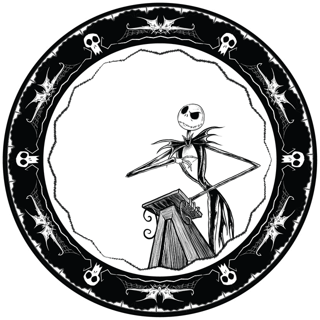 Disney The Nightmare Before Christmas 10-Inch Melamine Dinner Plate