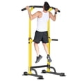 thumbnail image 1 of SOGES Height Adjustable Power Tower Dip Stands Pull up Bar Strength Training for Home Gym Yellow, 1 of 7