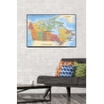 thumbnail image 3 of Map - Canada Wall Poster, 22.375" x 34" Framed, 3 of 4