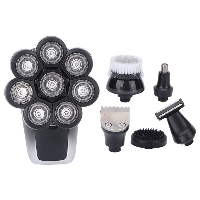 8D Electric Shaver Kit For Men, IPX7 Waterproof Automatic Grinding Floating Blades Electric Bald Shaver