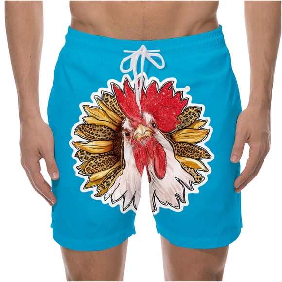 Mens Sleep Shorts Men's Funny Print Shorts Drawstring Pockets Sports Leisure Holiday Beach Pants Shorts Pants Best Men'S Workout Shorts on Clearance