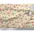 thumbnail image 3 of Soimoi Poly Georgette Fabric Seeds & Watermelon Fruits Decor Fabric Printed Yard 42 Inch Wide, 3 of 3