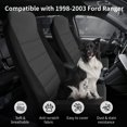thumbnail image 2 of Front Car Seat Covers Compatible with 1998-2003 Ford Ranger, Front High Back 60/40 Split Bench Seat Covers, Car Seat Cover with Molded Headrests Opening Center Console and Foam Seat Cushion, 2 of 6
