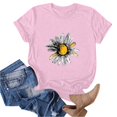 thumbnail image 5 of Ovbmpzd Funny Ladies Tops Pink Comfy Short Sleeve Pullover Graphic Tees Womens Tees XXL, 5 of 5